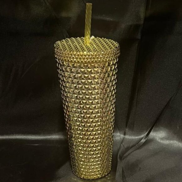 HOLIDAY TIME Other - BRAND NEW NWT GORGEOUS GOLD COLOR IRIDESCENT TEXTURED TUMBLER 26 OZ / 26 OUNCES
